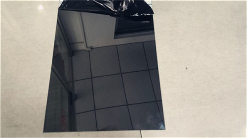 Black titanium mirror stainless steel plate