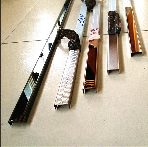 Color stainless steel U-groove tube