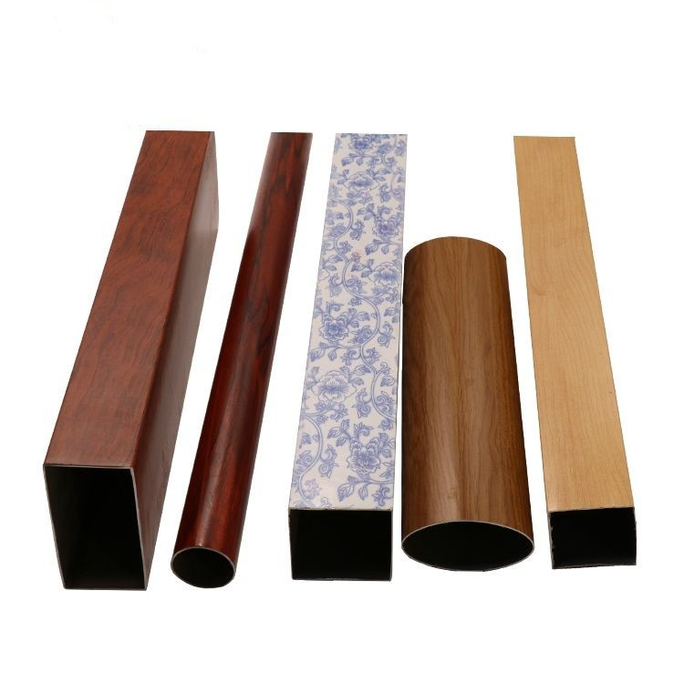 彩色不锈钢木纹扶手管