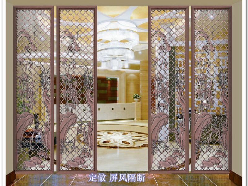 不锈钢玫瑰金屏风的优势 不锈钢玫瑰金屏风的优势