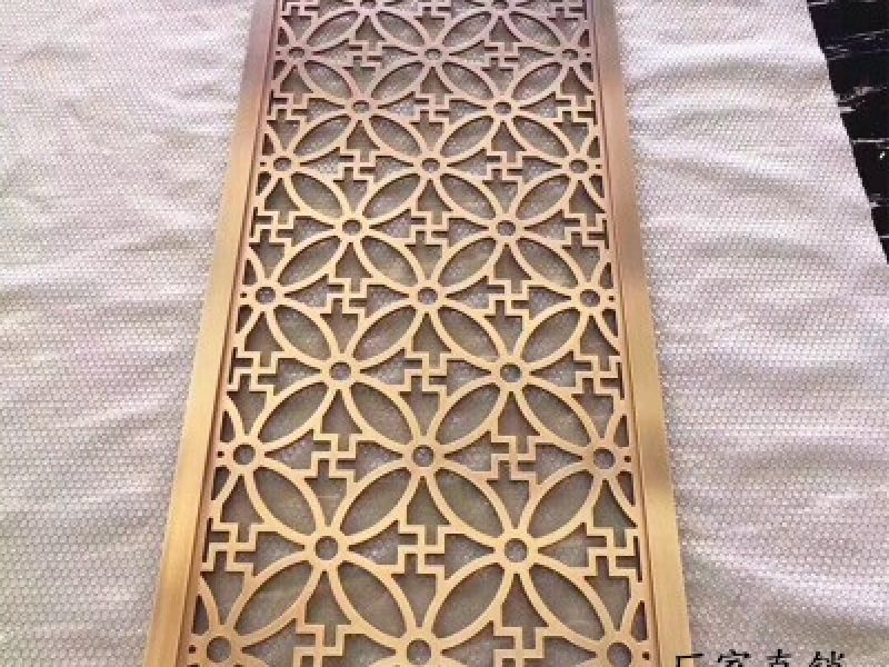 青古铜不锈钢屏风