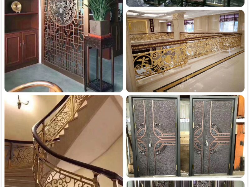 酒店不锈钢屏风喷镀层