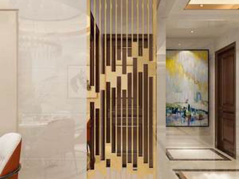 不锈钢仿铜作为屏风装饰被大众所喜欢