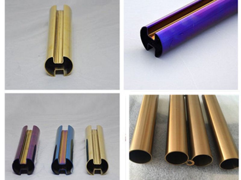 镀色不锈钢槽管厂家*不锈钢管镀色余烤漆区别